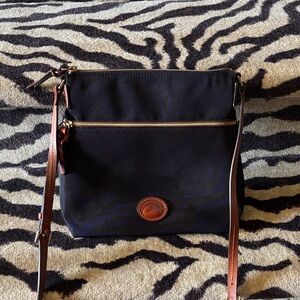 Dooney & Bourke Black and Brown Crossbody Bag